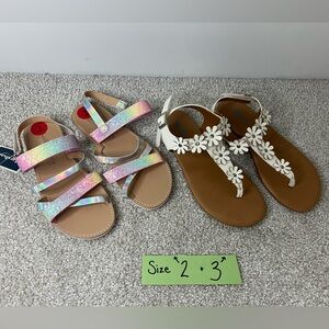 Colorful & Flower Kids Sandals Set